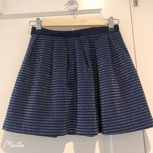 Shinny navy skirt